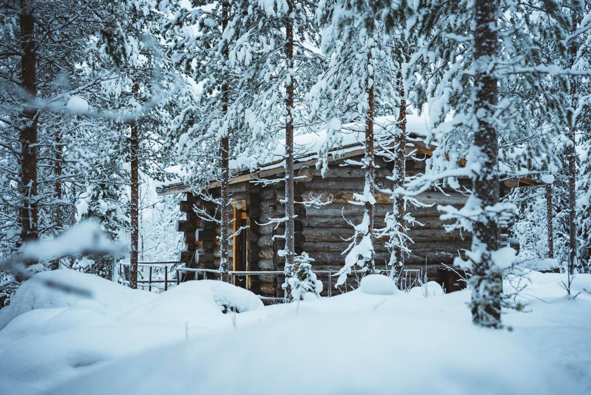 Cozy Log Cabin By Invisible Forest Lodge Rovaniemi Eksteriør billede